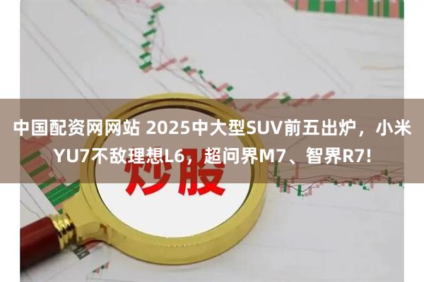 中国配资网网站 2025中大型SUV前五出炉，小米YU7不敌理想L6，超问界M7、智界R7!
