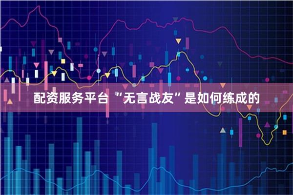 配资服务平台 “无言战友”是如何练成的